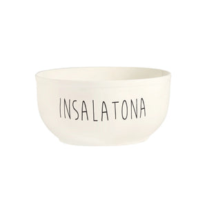 Insalatiera in Gres con Scritta 25CM - Simple Day