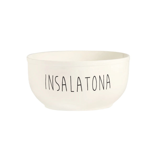 Insalatiera in Gres con Scritta 25CM - Simple Day