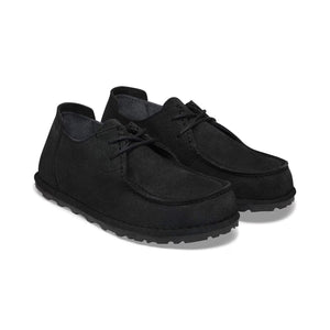 Utti Lace Mocassino Uomo in Pelle Scamosciata Solid Black – Birkenstock