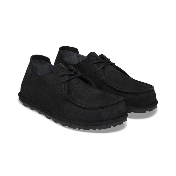 Utti Lace Mocassino Uomo in Pelle Scamosciata Solid Black – Birkenstock