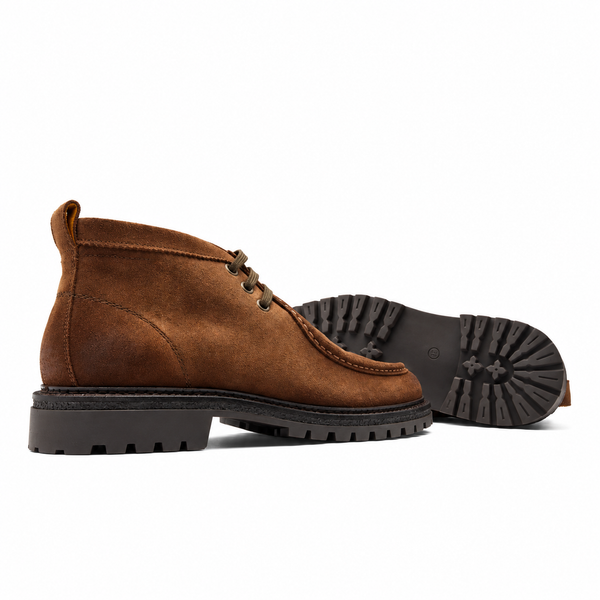 Scarponcino Uomo in Pelle Scamosciata Tabacco – Ambitious
