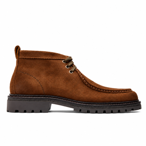 Scarponcino Uomo in Pelle Scamosciata Tabacco – Ambitious