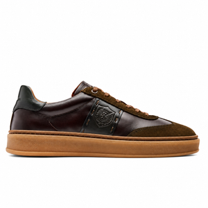 Hans Sneaker Uomo in Pelle Kaki/Brown – Ambitious