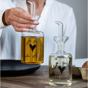 Set 2 Bottiglie in Vetro Borosilcato con Beccuccio 250ML - Simple Day