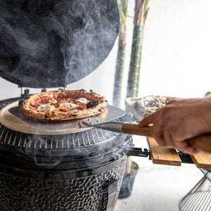 Pala per Pizza in Acciaio Inox con Manico in Quercia L - Boska
