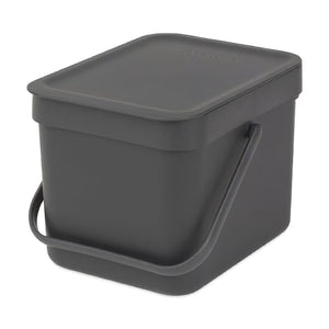 Pattumiera per Differenziata Sort & Go Nera - Brabantia 6 litri