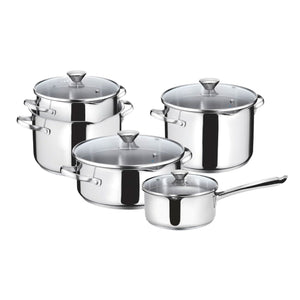 Set di 9 Pentole a Induzione in Acciaio Inox "Smart" - Lagostina