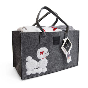 Set Plaid in microfibra con Borsa in Feltro – Daunex