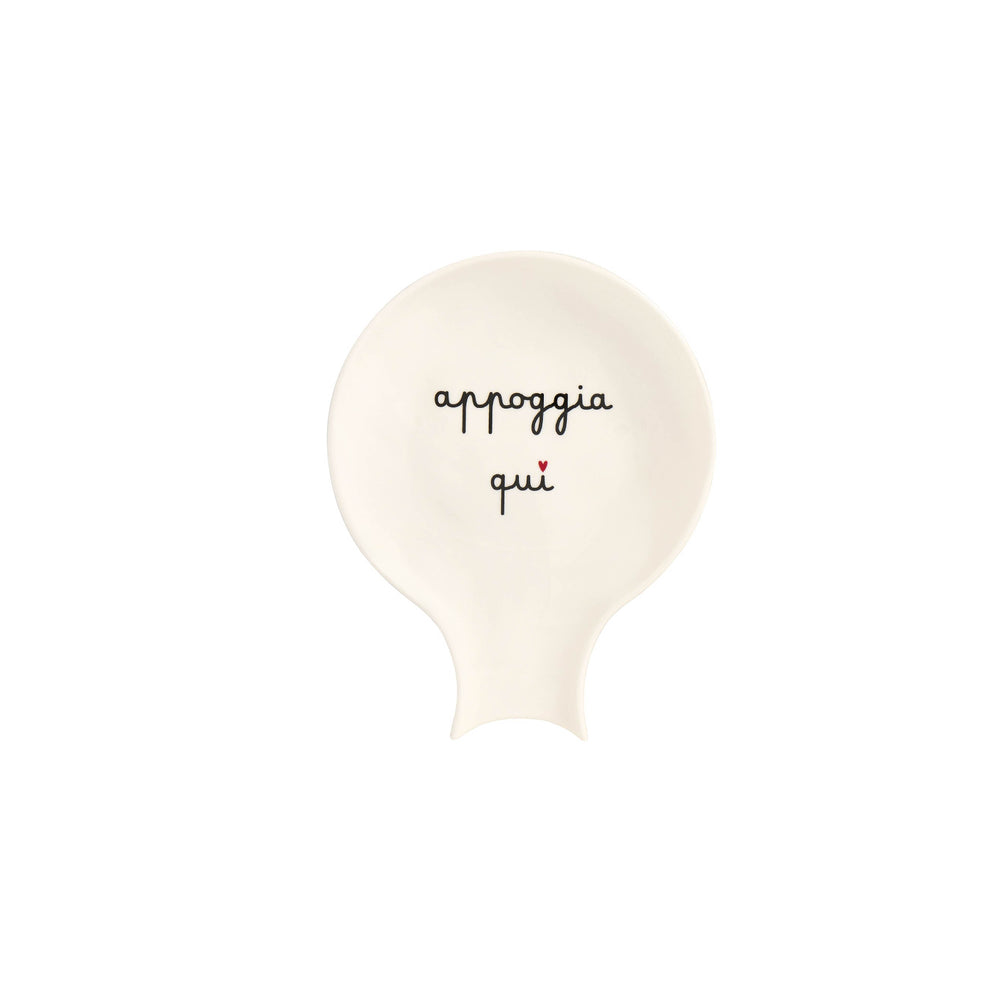 Poggiamestoli in Gres con Scritta - Simple Day