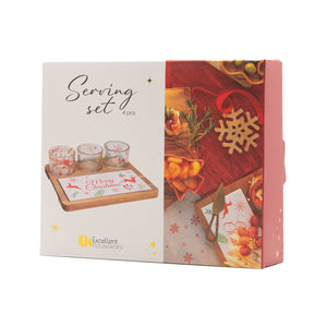 Serving Set Natalizio 4 Pezzi – Excellent Houseware