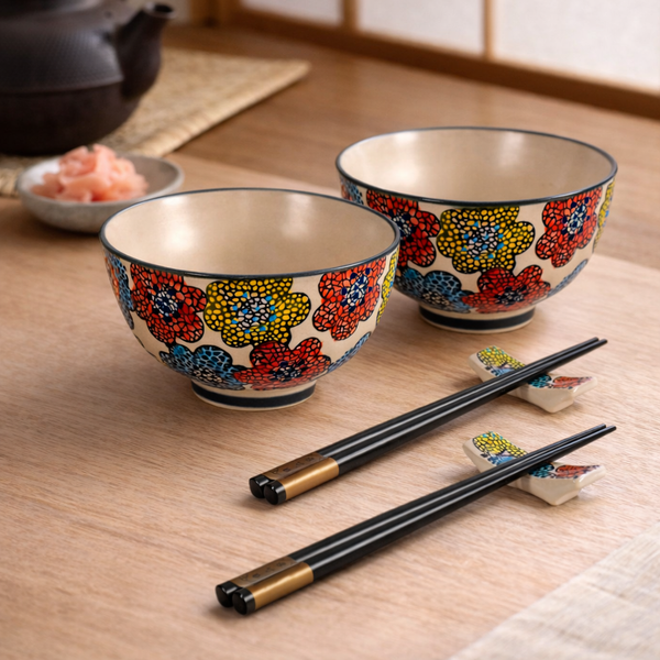 Set 2 Coppette con Bacchette e Portabacchette - WD Lifestyle