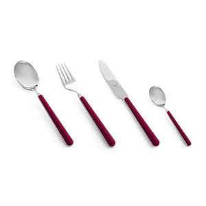 Set 24 Pezzi Posate Colorate - Mepra Rosso