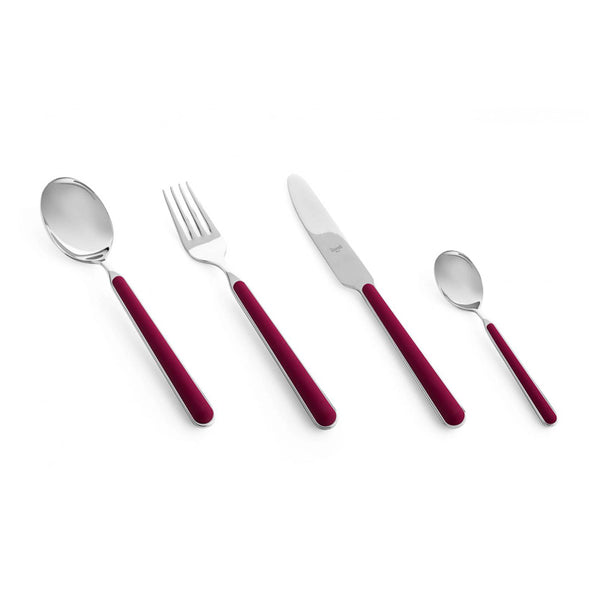 Set 24 Pezzi Posate Colorate - Mepra Rosso