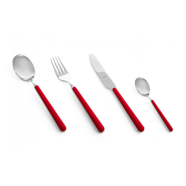 Set 24 Pezzi Posate Colorate - Mepra Rosso