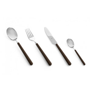 Set 24 Pezzi Posate Colorate - Mepra Tabacco