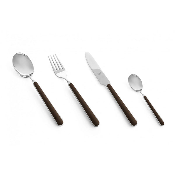 Set 24 Pezzi Posate Colorate - Mepra Tabacco