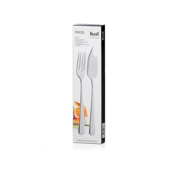 Set 2 Posate da Tavola per Pesce "Mood" - Mepra