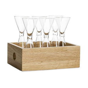 Set Bicchierini Grappa con Vassoio - Sagaform