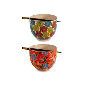 Set 2 Ciotole per Ramen con Bacchette in Bamboo - WD Lifestyle