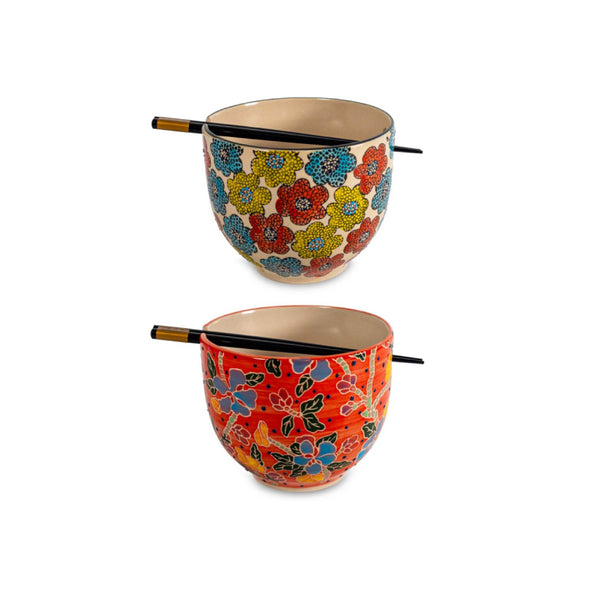 Set 2 Ciotole per Ramen con Bacchette in Bamboo - WD Lifestyle