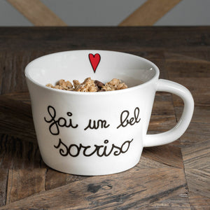 Set 2 Tazze per Colazione con Scritta - Simple Day
