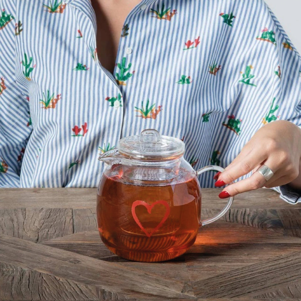 Teiera con Infusore in Vetro Borosilcato 600ML - Simple Day