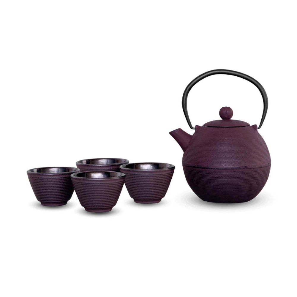 Teiera in Ghisa con Filtro e 4 Bicchieri 1L - WD Lifestyle