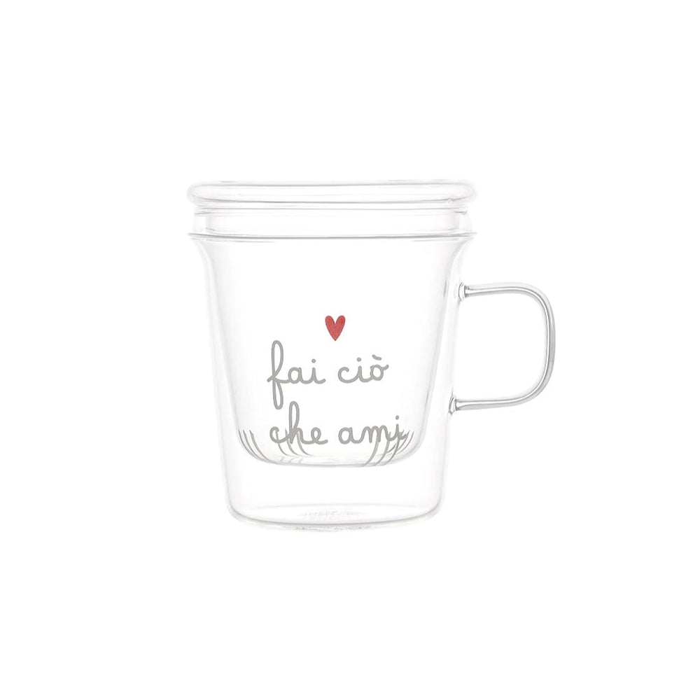 Tazza con Infusore in Vetro Borosilcato 400ML - Simple Day