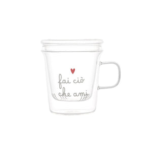 Tazza con Infusore in Vetro Borosilcato 400ML - Simple Day