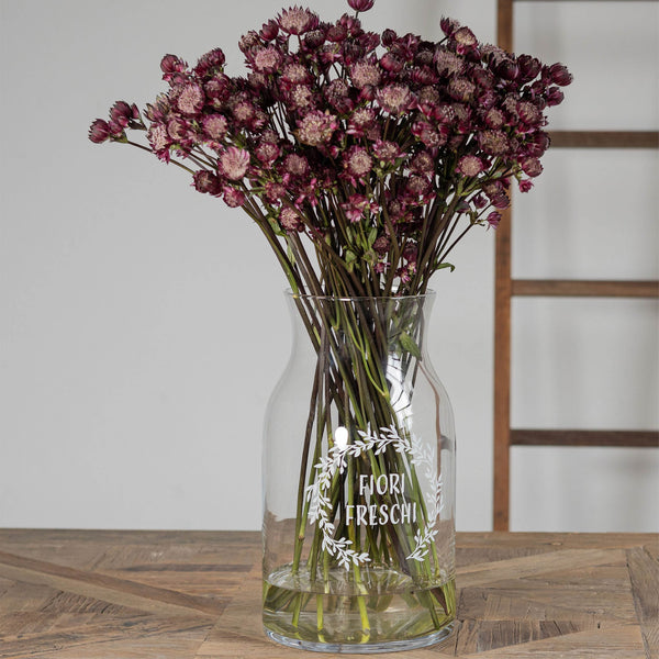 Vaso in Vetro "Fiori freschi" - Simple Day