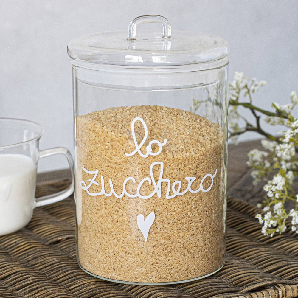 Barattolo in Vetro Borosilcato con Scritta 20CM - Simple Day