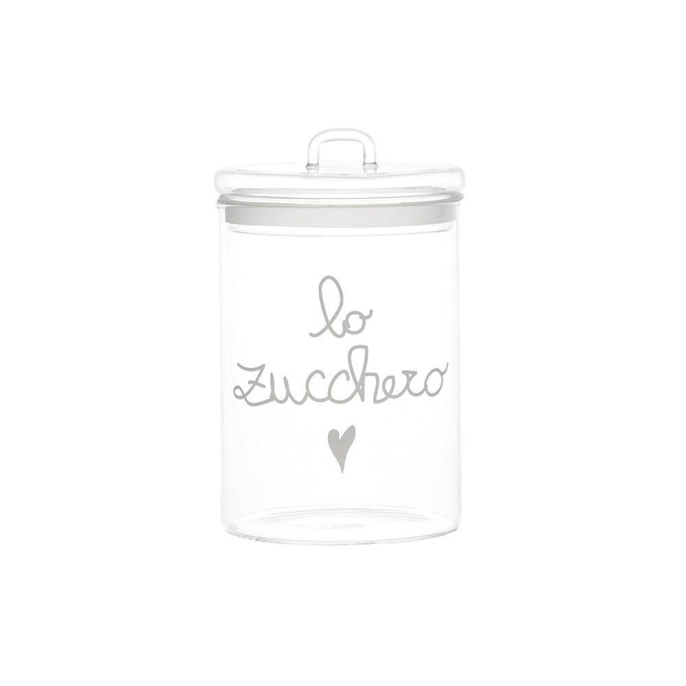 Barattolo in Vetro Borosilcato con Scritta 20CM - Simple Day